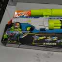 Nerf Rebel Ops Deadeye Blaster, 24 Nerf Elite Foam Darts, Shieldstock & Scope-Barrel Attachments, Kids Gift Toys, Ages 8+