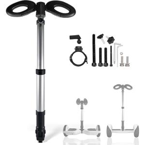 Handlebar for Segway Ninebot S Smart/mini PRO/mini LITE Self-Balance Scooter Hoverboard Adjustable Handle bar Stand Release Knee Pressure 3in1 Self Balance Hoverboard bar (Handlebar Only), Handlebar silver