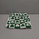 Frienda 4 Pcs St Patrick's Day Hand Towels for Bathroom 13 x 29'' Soft 100% Cotton Green Shamrocks Decorative Towel Absorbent St. Patrick's Day Bathroom Decor for Drying Cleaning Cooking Gift