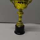 Decade Awards Metal Cup Trophy, Gold or Silver - Engraved Corporate Love Cup Award (10, 11.5, 13 or 14.5 Inch Tall) - Engraved Plate on Request