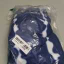 Alaster Womens Casual Summer T Shirt Dress Loose Short Sleeve Tunic Dress with Pocket for Women (X-Large, Blue Wavy Striped)