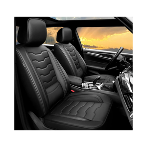 Fit Rogue Car Seat Covers Premium Leather for Nissan Rogue 2014-2024 2025. Waterproof， Breathable, Scratch-Resistant & All-Weather Seat Cushion Protector （Full Set,Black