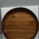 Extra Large Round Serving Tray, 20INCH, Heavy Duty Acacia Wood Trays for Big Ottoman Coffee Table Counter Giant Decorative Organizer Tray, Huge Kitchen Serveware Cheese Board Charcuterie Tray