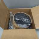 Hon&Guan Dryer Vent Cover Outside with Removable Mesh, Wall Mount Extractor Vent with Rubber Cushioned Non-Return Flap, High Quality Iron Outside Dryer Vent Cover for House (Black, 6 Inch)