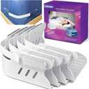 GASLIKE Lock Bed Sheet Holders with Anti-Slip Pads for Corners, 4Pcs Secure Bed Sheets Firmly in Place, Heavy Duty Bed Sheet Holder Straps for No More Loose Sheets, Easy Installation for All Mattress (White)