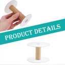 20 Sets Paper Sewing Spools, Empty Paper Thread Spools 4 Sizes, Removable Empty Wire Spools Paper Sewing Spools for Embroidery Thread Yarn Ribbon Crafts Sewing