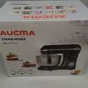 Aucma Stand Mixer,6.5-QT 660W 6-Speed Tilt-Head Food Mixer, Kitchen Electric Mixer with Dough Hook, Wire Whip & Beater (Red, 6.5QT)