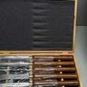 8-Pieces HSS Wood Turning Tools Lathe Chisel Set with Wooden Box, Wood Lathe Tools for Woodworking Projects