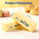 2 Pack Slow Rising Squishy Butter Stick Soft Butter Stick Squishies Toy, Slow Rising Sensory Fidget Toy for Stress Relief & Calming Desk Decor & Party Favor Gift for Adults & Kids