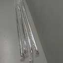 OooWow 36 inch (4 Pack) All Clear Acrylic Curtain Rod - Invisible Clear Curtain Wand for Opening-Closing