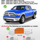 in-Channel Rain Guards Fit for 2009-2018 Dodge Ram 1500 / Ram 2500&3500 2010-2025 Crew Cab Window Rain Guards Visors Vent Visors Window Deflector Vent Shades Car Accessories -4 pcs