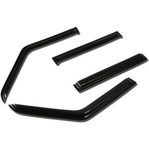 Auto Dynasty 4Pcs Tape-On Window Vent Visor Deflector Rain Guard Compatible with 1984-2001 Jeep Cherokee, Acrylic