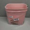 UUJOLY Plastic Small Trash Can Wastebasket, Garbage Container Basket for Bathrooms, Laundry Room, Kitchens, Offices, Kids Rooms, Dorms, (Pink, 2 Pack/3 gallons)