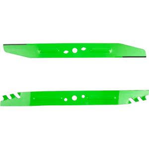 AB2101D Lawn Mower Mulching Blade Compatible with LM2133 LM2130 LM2135SP LM2130SP LM2156SP LM2150SP 21 Inch Electric Lawn Mowers 2 Packs (Green)