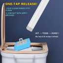 2 x Toilet Brush for RV, Small Space & Bathroom, Disposable Cleaning System with Hanging Holder - 8 Refill Heads, Sturdy Wand & Storage Case