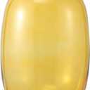 Amber Glass Vase, 10 Inch Large Glass Vase for Flowers, Modern Tall Vase, Round Glass Vases for Living Room, Dining Table, Bedroom, Mantle, Shelf, Wedding, Office