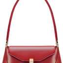 Shoulder Bags for Women - Retro Classic Vintage Leather Handbag Small Purse with Zipper