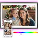 FANGOR 10.1" WiFi Digital Picture Frame with LED Light, Electronic Photo Frames with 32GB Memory Support USB/SD Card, 1280x800 IPS Touch Screen, Share Moments Instantly via Uhale Anywhere