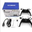 2.4G Wireless Game Controller Set, Dual Gamepad with USB Receiver, White and Black, Classic Game Console Support, 10 Simulator Compatible