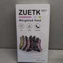 ZUETK Weighted Vest, 12lb Weight Vest with Reflective Stripe, Weighted Vest for Men Women Workout Equipment for Strength Training, Running, Jogging, Fitness, Weight Loss (PU-Silver)