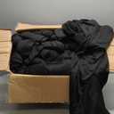 100 Pack Black Stretch Polyester Spandex Chair Covers Universal Washable Removable Chair Slipcovers Protector for Wedding Banquet Events Party Dining Decoration