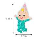 Seasons CoComelon Birthday Yard Signs with Metal Stakes, 18" Characters