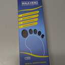 Plantar Fasciitis Feet Insoles Arch Supports Orthotics Inserts Relieve Flat Feet, High Arch (Mens 10-10 1/2 | Womens 12-12 1/2) (Gray)