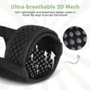 Mayerzon Dog Muzzle with Hook and Loop for Large Medium Small Dogs, Patented Soft Mesh Beagle Labrador Puppy Muzzles for Biting Chewing Grooming, Breathable, Adjustable, Allows Panting Drinking