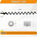 18 1/4" Auger Shaft Screw Replacement Parts for Pit Boss 700 Series Pellet Grills, Auger Flighting Shaft Kit with Auger Motor Bushing, Replacement Parts Number: 74079, 31893, 18 1/4" for PB 700 Series