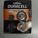 Duracell 2032 Lithium Battery, 4 Count (Pack of 1), Child Safety Features, Key Fob, CR2032 3V Cell