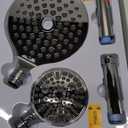 MakeFit Dual Filtered Rain Shower Head Combo, Handheld Shower Head with Adjustable Bar - Rainfall Shower Head And Showerhead with Filter for Hard Water - Removes Chlorine (Premium Chrome)