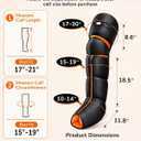 Leg Compression Massager with Heat for Circulation
Full Leg Massage For Recovery, Heated Knee, Pressure Sensor, LCD Display, 9 Intensity, 6 Modes, 3 Heat, Gift For Dad Mum Wife