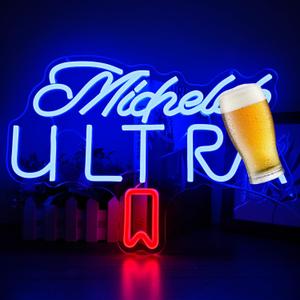 Beer Neon Sign for Wall Decor Dimmable Beer Neon Signs Bar Led Sign Neon Sign for Man Cave Light Up Sign for Bedroom Home Bar Shop Pub Bistro Party Hotel Game Room Decor Gifts