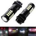 SOCAL-LED LIGHTING 3156 3157 Strobe Reverse Light LED Bulbs, 6000K Xenon White Super Bright Flashing Back up high Mount 3rd Brake Lights, Pack of 2