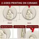 3 x Cat Christmas Ornament 2025  Just a Girl Who Loves Kitten, Pet Lover Xmas Tree Ceramic Keepsake - Sympathy Ornament Gifts for Cat Moms, Girls, Women