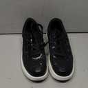 LUCKY STEP Women's Platform Sneakers Rhinestone Fashion Chunky Casual Sparkly Retro Braided Walking Shoes (5, Black Glitter 2)