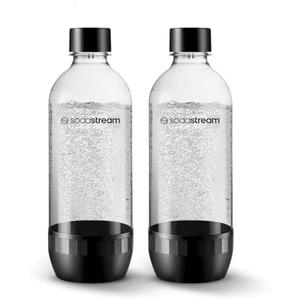 SodaStream 1L Classic DWS Carbonating Bottle Black (twinpack), Pack of 1