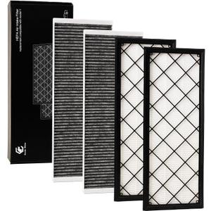 HEPA Air Filter for Tesla Model Y 2020 2021 2022 2023 2024 2025 2026,4-PCS Activated Carbon Intake Filter,Compatible with 1658376-00-A/1658375-00-A.