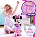 Just Play Minnie Disney Junior Mouse Sing and Dance Butterfly Ballerina Lights and Sounds Plush, Sings Just Like a Butterfly, Kids Toys for Ages 3 Up, 15 inches