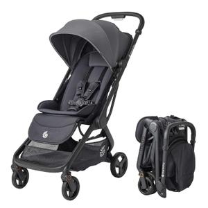 Ergobaby Metro 3 Baby Stroller for Newborns, Infants, and Toddlers - Travel Stroller with One-Hand Fold, Near-Flat Recline, Adjustable Handlebar - Graphite Grey