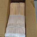 Nature Smile 20 Pack Unfinished Natural Solid Wooden Clothes Hangers Wood Suit Coat Jacket Hanger with Extra Smoothly Cut Notches and Bar - 360Stronger Rotatable Hook