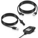 Replacement for Minn Kota 1866460 i-Pilot Link Charging Cable Compatible with i-Pilot Link All Rechargeable Trolling Motors Remotes Bluetooth & Legacy (2 PCS)