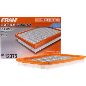 FRAM Extra Guard CA12375 Flexible Replacement Engine Air Filter for Select Ram 1500 Models, Provides Up to 12 Months or 12,000 Miles Filter Protection (One Size)