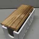 Paper Towel Dispenser Wall Mount, Paper Towel Holder Wall Mounted with Lid, Solid Wood Commercial C-Fold, Z-Fold, Trifold Hand Paper Towel Holder Dispenser Hand Towel Holder for Bathroom Kitchen Decor