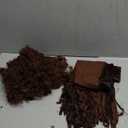 Didaey 2 Pcs Halloween Hippie Men Costume Accessories 60 70s Hippie Fringe Vest Wig Tie Dye Headband for Carnival