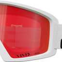 Giro Blok Ski Goggles - Snowboard Goggles for Men & Youth - White Wordmark Strap with Vivid Ember Lens