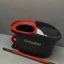 O-Cedar Easywring Microfiber Spin Mop & Bucket Floor Cleaning System + 3 Extra Refills (4 Refills Included)