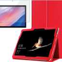 Onn 10.4 inch / 10.4'' Tablet Pro Case and Screen Protector, Tempered Glass [ Easy Install ] Cover Case and Screen Protector for Onn Tablet Pro 10.4 inch / 10.4'' (Model 2023) (Red)
