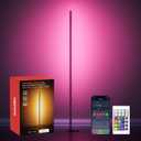 SwitchBot Floor Lamp with Matter, RGB, Warm Cool White, Corner Floor Lamp Compatible with Apple Home, Alexa, Google Home, 1200lm, Music Sync, Scene Modes, 16 Million Colors for Living Room Bedroom