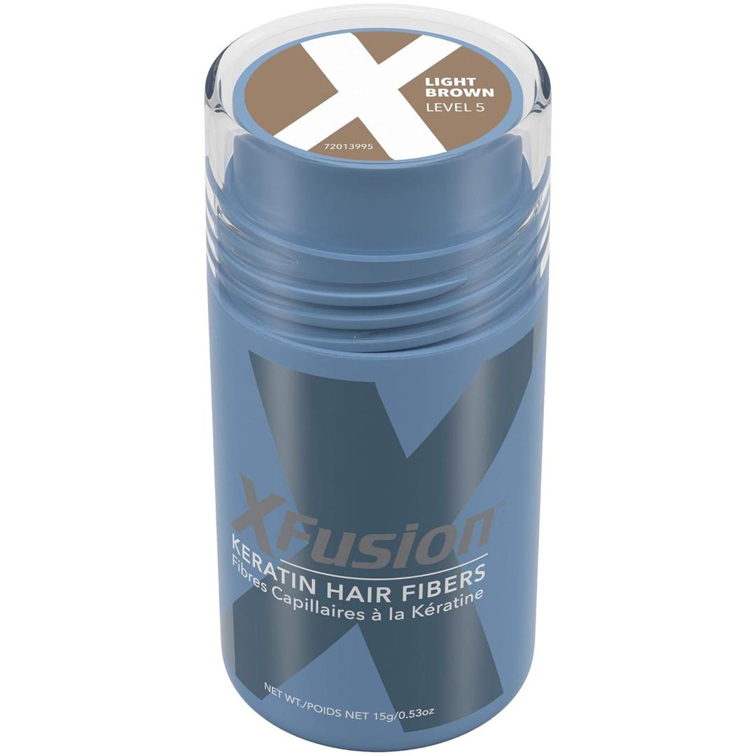 XFusion Keratin Hair Fibers - Light Brown (15g)